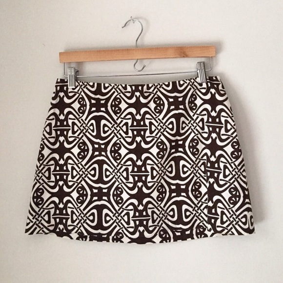 Theory Dresses & Skirts - Theory Brown Tribal Print Cotton Skirt Size 6